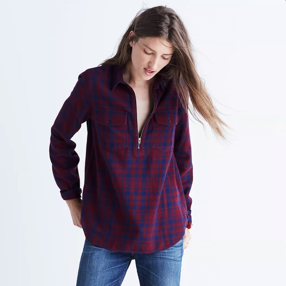 Madewell Zip Flannel